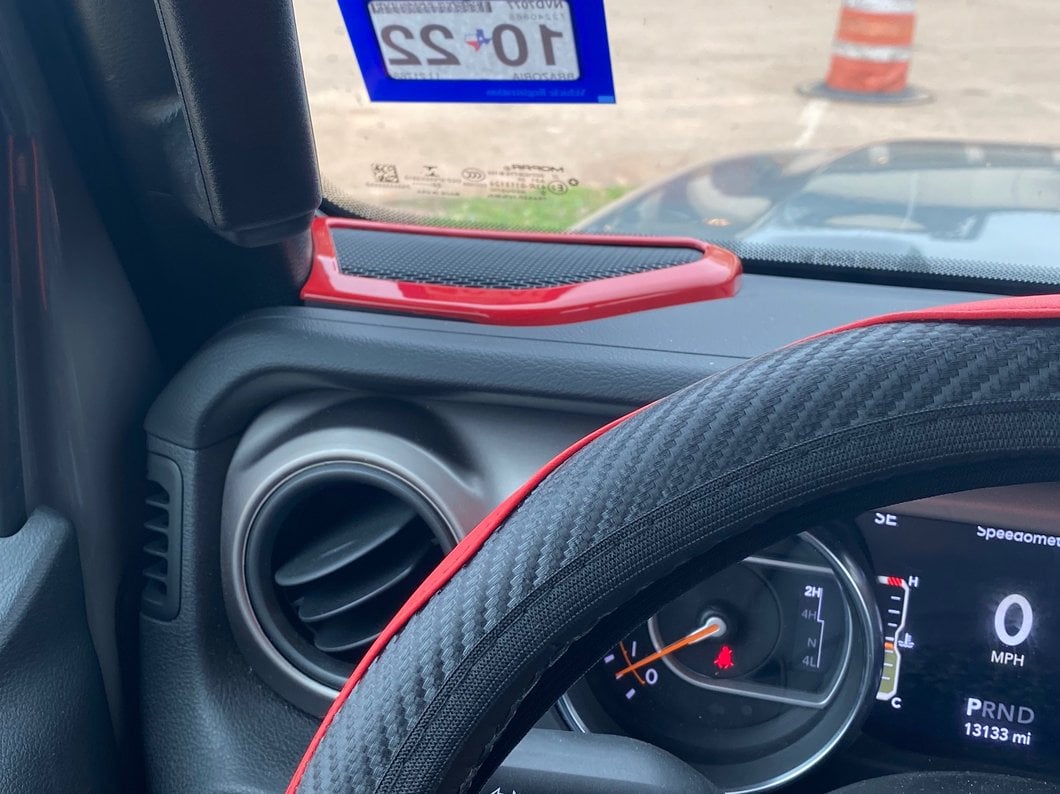 RedRock Door Speaker Trim; Red (20-25 Jeep Gladiator JT)