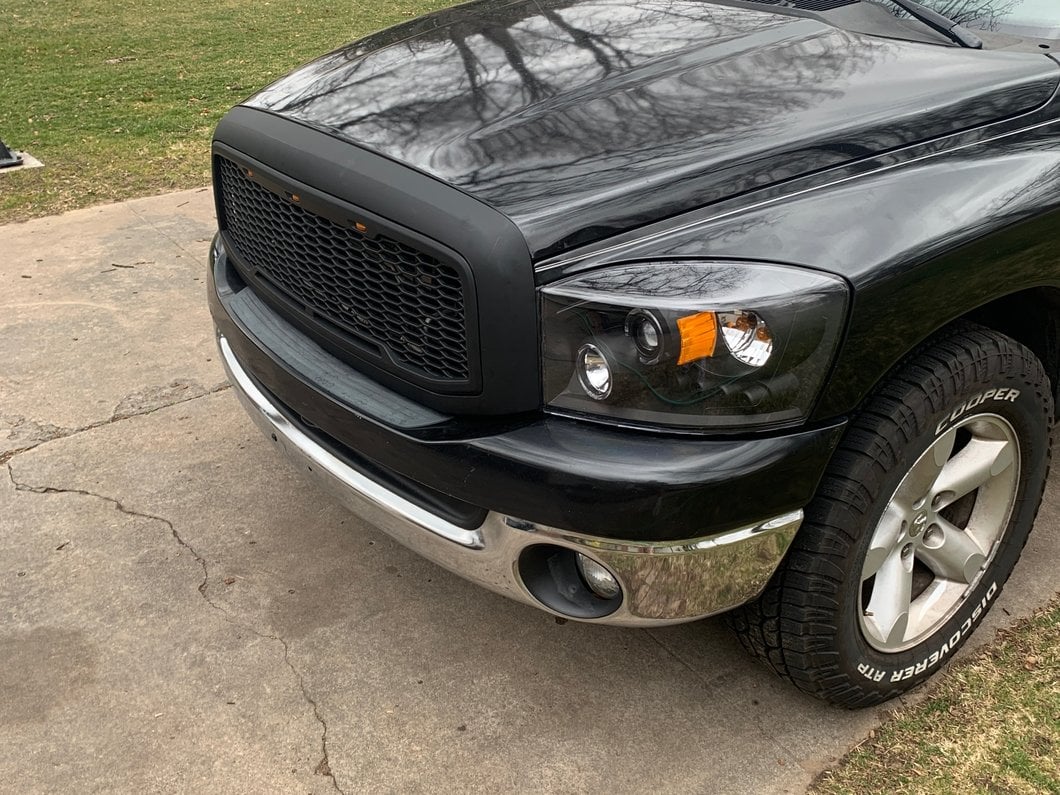 RedRock Baja Upper Replacement Grille; Matte Black (06-08 RAM 1500)