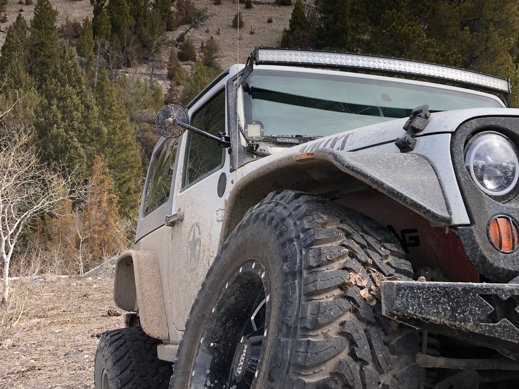 RedRock Detachable Round Trail Mirrors (97-18 Jeep Wrangler TJ & JK)