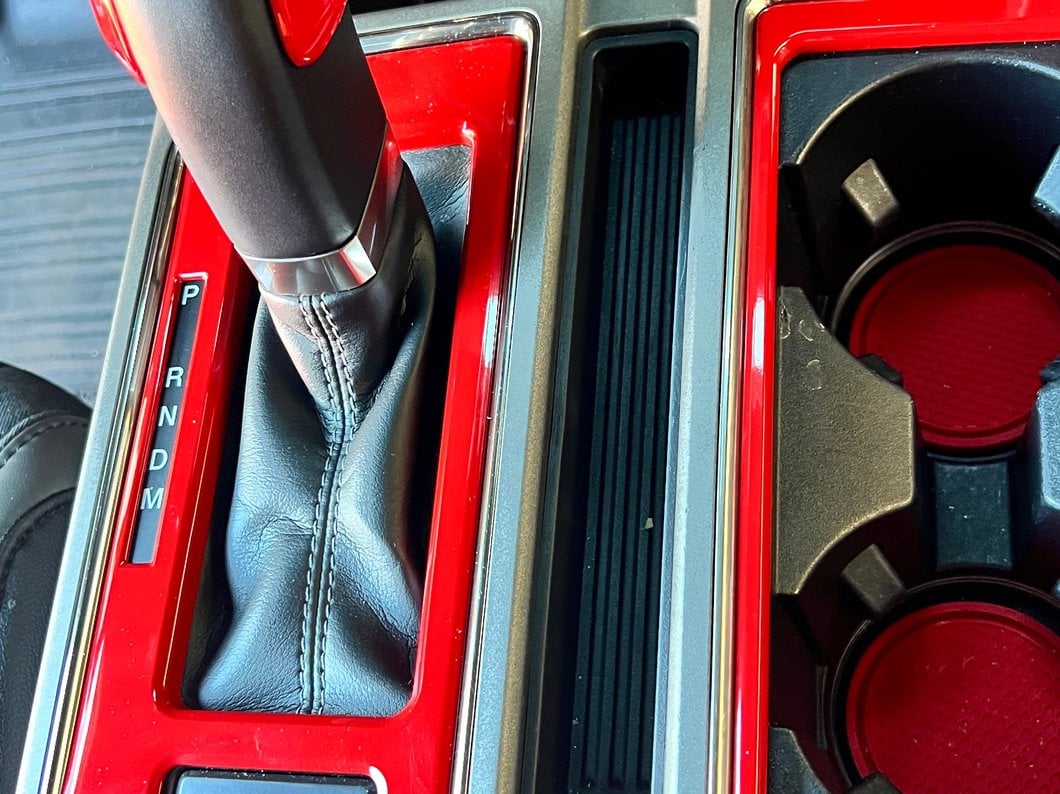 RedRock Center Console Shifter Trim Bezels; Red (15-20 F-150)