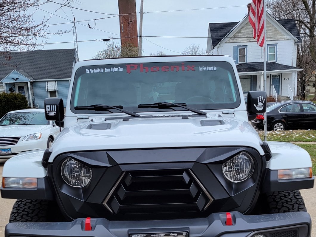 RedRock Goliath Grille with LED DRL (18-25 Jeep Wrangler JL w/o TrailCam)