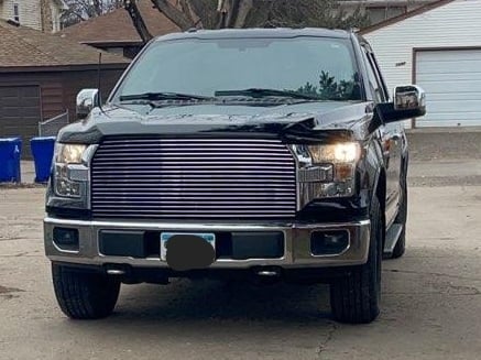 RedRock Modern Billet Upper Grille Replacement; Polished (15-17 F-150, Excluding Raptor)