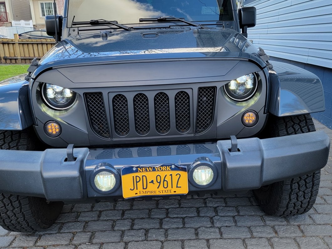 RedRock Beast Grille; Matte Black (07-18 Jeep Wrangler JK)