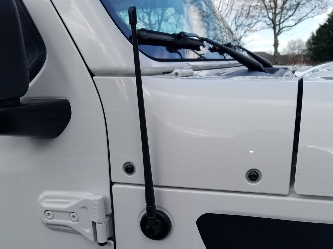 RedRock Short Billet Black Antenna; 5-Inch (Universal; Some Adaptation May Be Required)