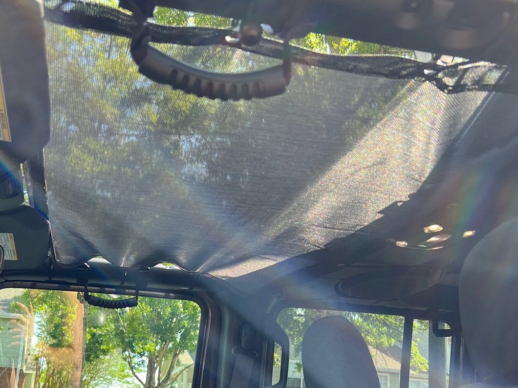 RedRock Mesh Sun Shade; Front and Rear; Black (18-23 Jeep Wrangler JL 4-Door)