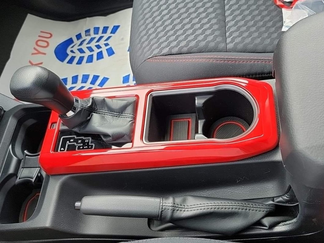 RedRock Center Console Trim; Red (16-23 Tacoma w/ Automatic Transmission)