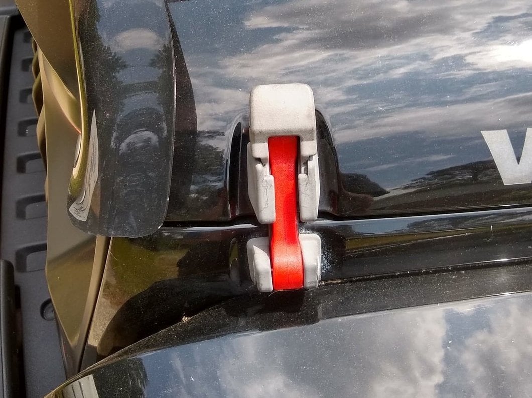 RedRock Replacement Hood Latch Straps; Red (07-18 Jeep Wrangler JK)