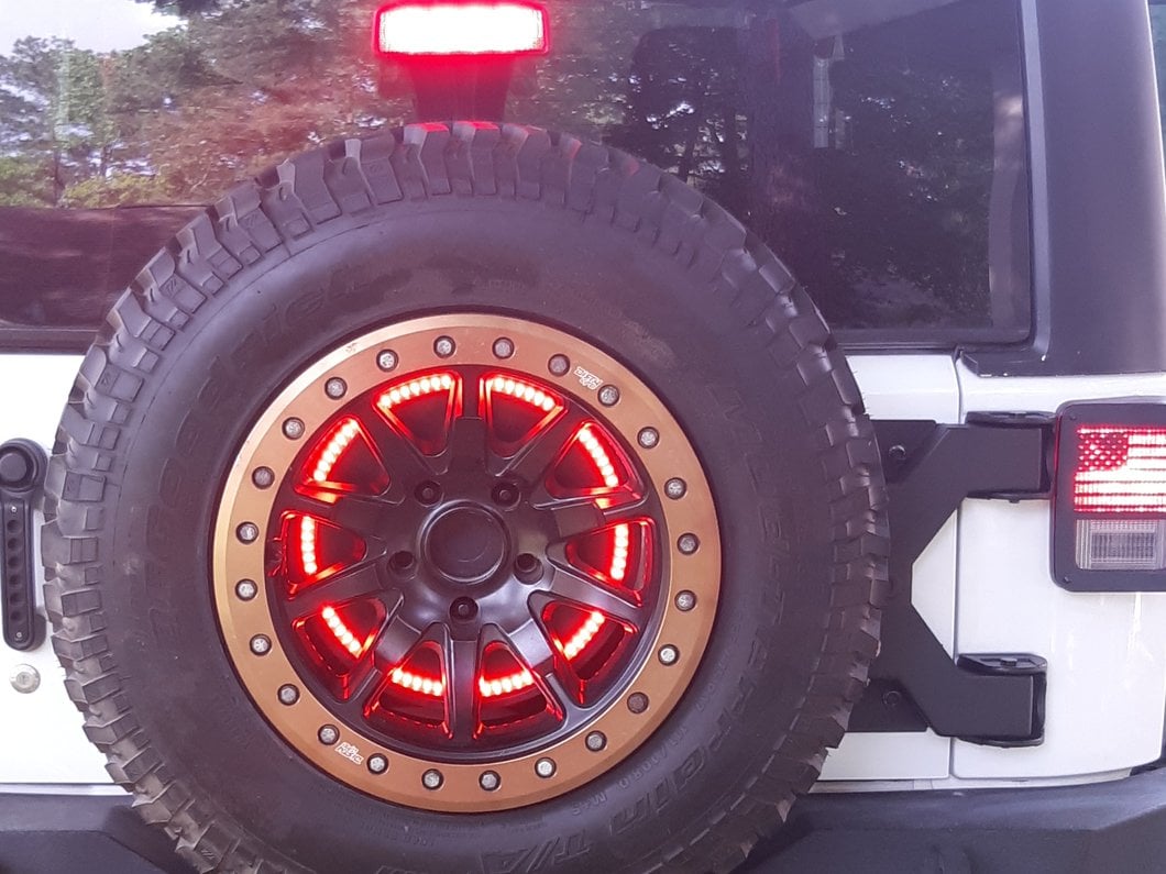 Jeep Licensed by RedRock HD Tire Carrier with Mount and Jeep Logo (07-18 Jeep Wrangler JK)