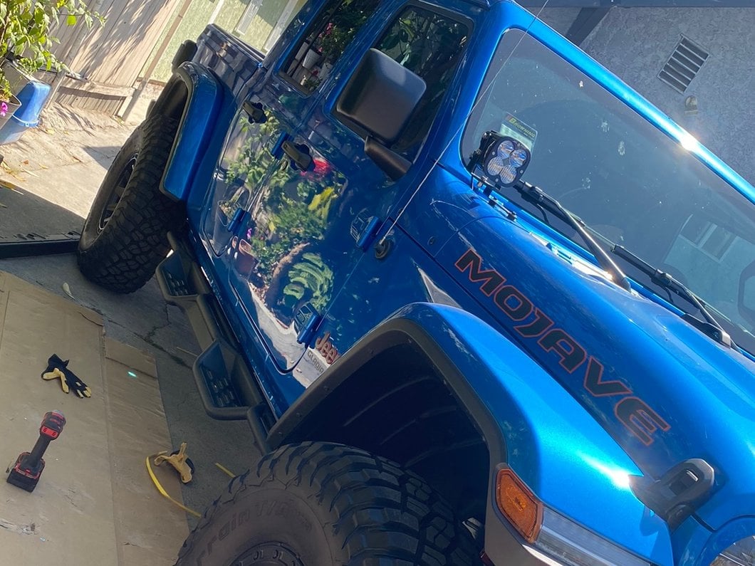 RedRock HD Drop Side Step Bars (20-25 Jeep Gladiator JT)