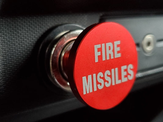 RedRock Fire Missile Lighter Plug; Red Anodized (09-14 F-150)