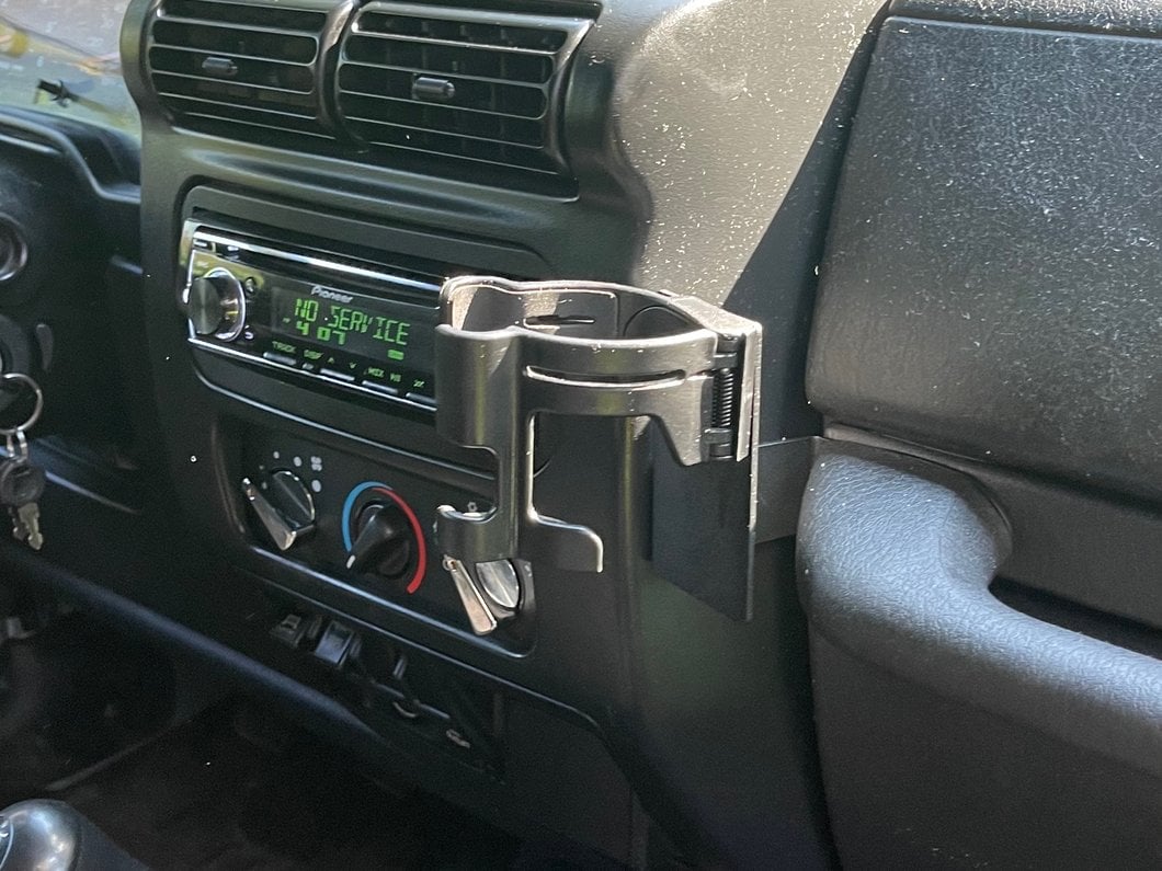 RedRock Multi-Function Cup Holder with Phone Mount (97-06 Jeep Wrangler TJ)