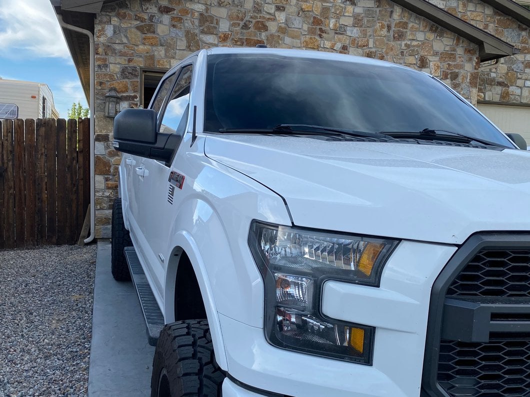 RedRock Short Billet Black Antenna; 5-Inch (97-25 F-150)