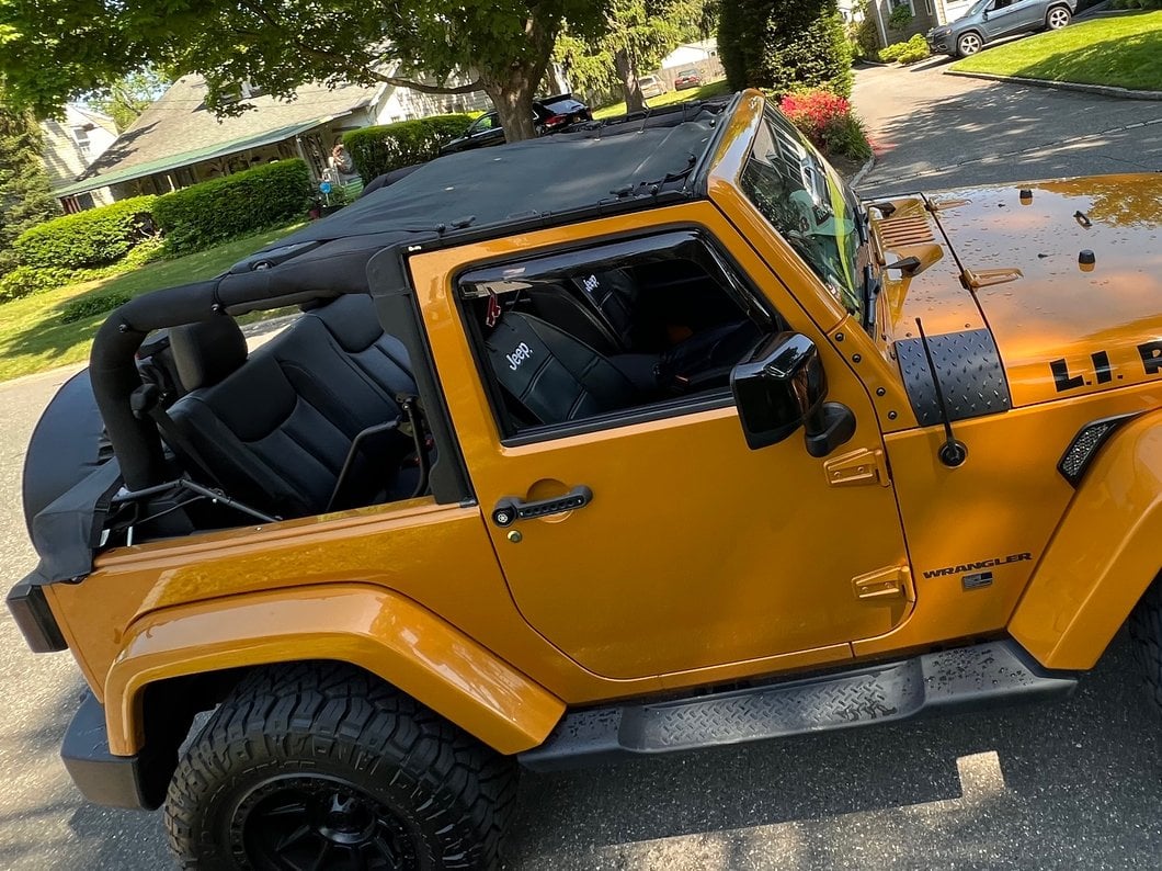 RedRock Full Length Mesh Sun Shade; Black (07-18 Jeep Wrangler JK 2-Door)