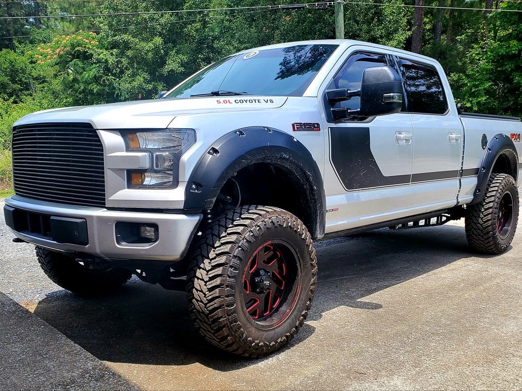 RedRock Modern Billet Upper Grille Replacement; Polished (15-17 F-150, Excluding Raptor)