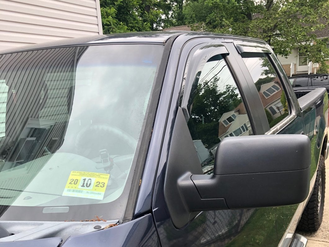 RedRock Window Deflectors; Front and Rear; Smoked (04-08 F-150 SuperCrew)