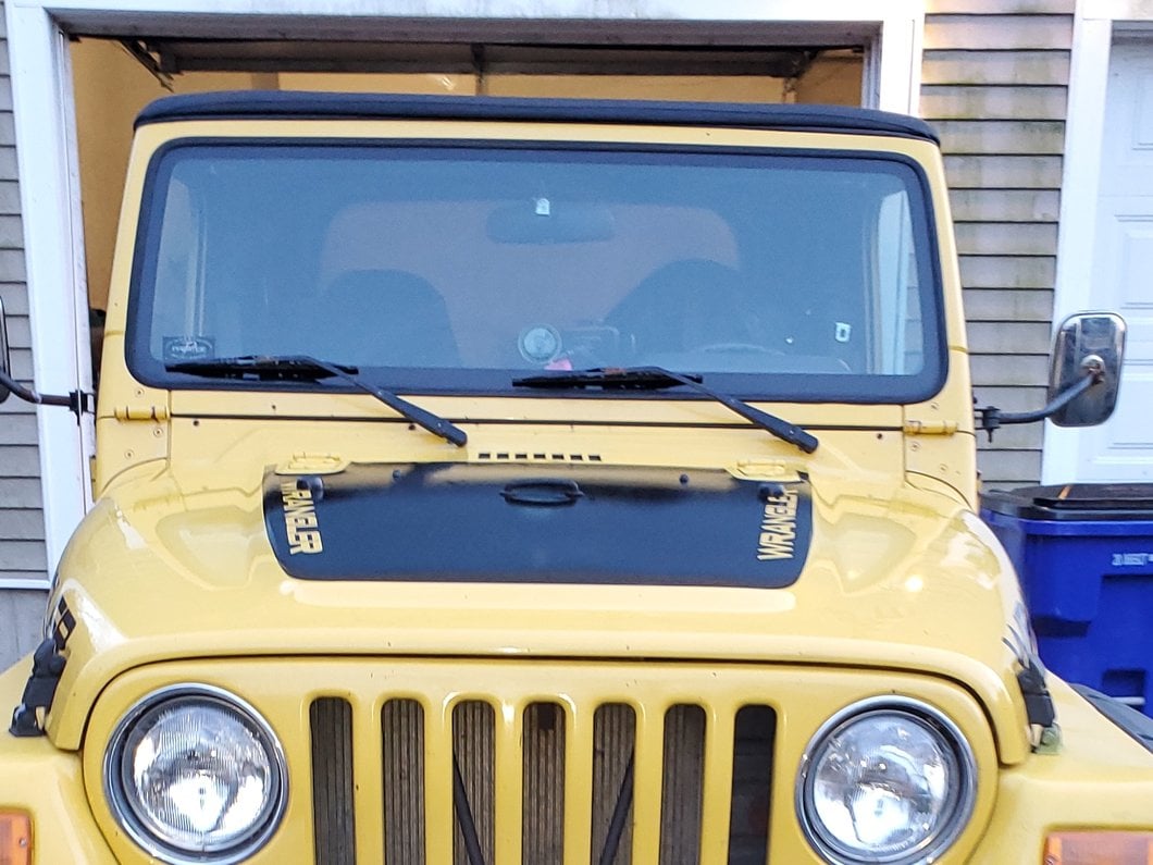 Jeep Licensed by RedRock Wrangler Hood Decal; Black (97-06 Jeep Wrangler TJ)