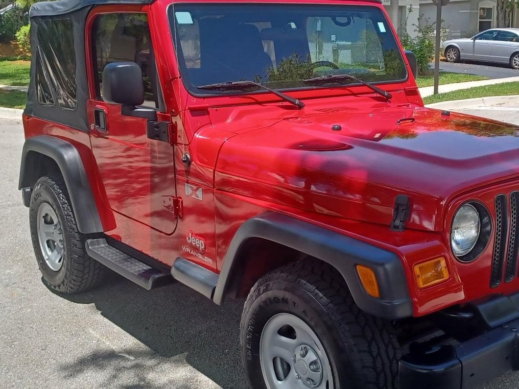 RedRock Molded ABS OE Style Side Step Bars (01-06 Jeep Wrangler TJ, Excluding Unlimited)
