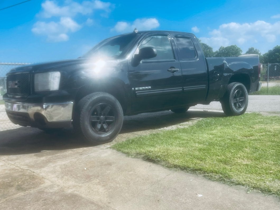 RedRock Window Deflectors; Front and Rear; Smoked (07-13 Sierra 1500 Extended Cab)