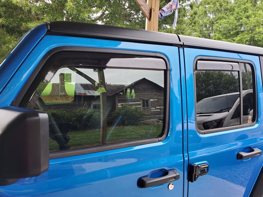 RedRock In-Channel Window Deflectors (18-25 Jeep Wrangler JL 4-Door)
