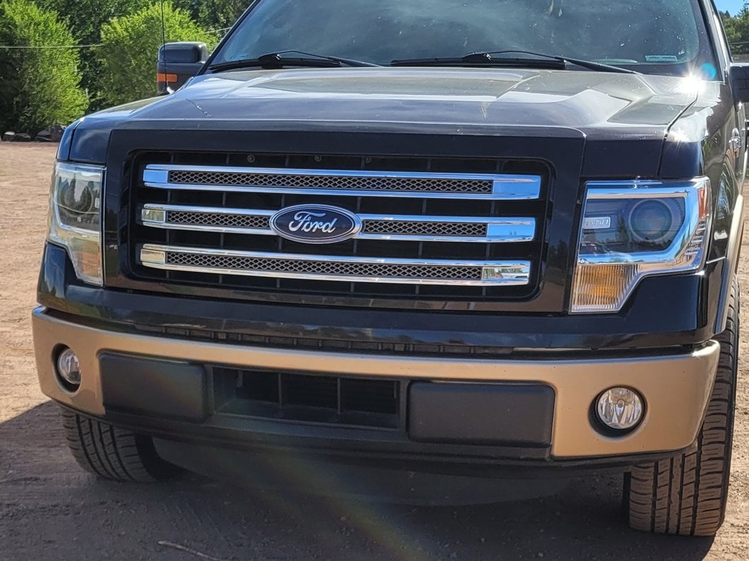 RedRock Front Bumper Guard Inserts; Black (09-14 F-150, Excluding Raptor)