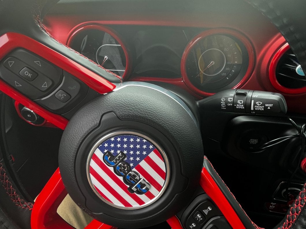 RedRock Gauge Cluster Trim; Red (18-25 Jeep Wrangler JL)