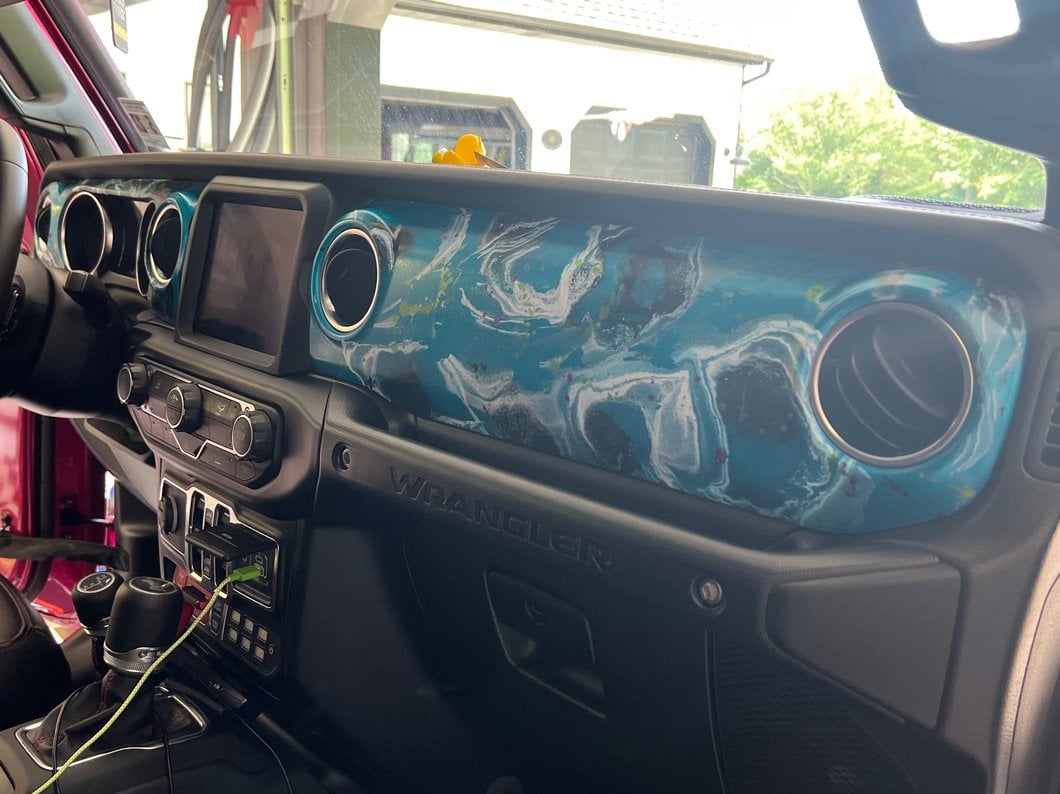 RedRock Dash Panel Overlay; Red (18-23 Jeep Wrangler JL)