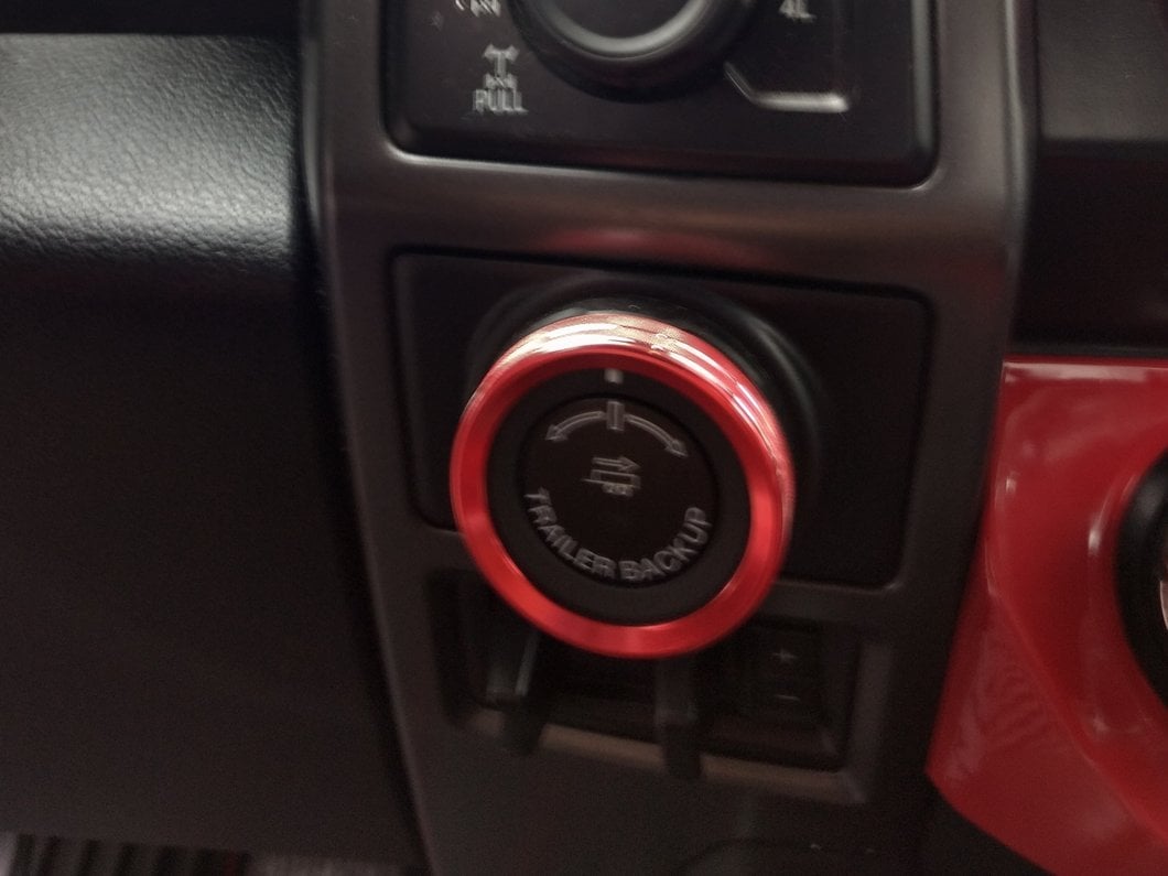 RedRock Steering Wheel Trim; Red (15-20 F-150)