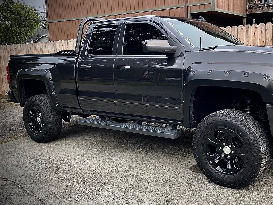 RedRock Pocket Style Fender Flares (07-13 Silverado 1500, Excluding Classic Models)
