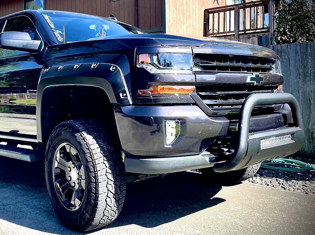 RedRock Pocket Style Fender Flares (07-13 Silverado 1500, Excluding Classic Models)