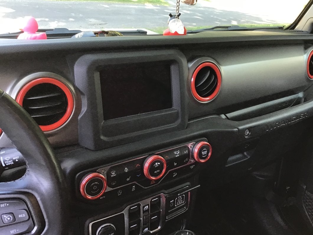 RedRock Air Conditioning Vent Trim Rings; Red (18-25 Jeep Wrangler JL)