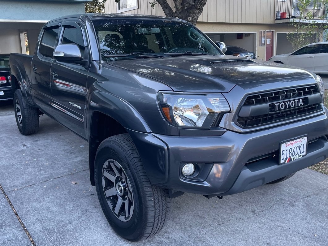 RedRock In-Channel Window Deflectors; Front and Rear; Smoke (05-15 Tacoma Double Cab)