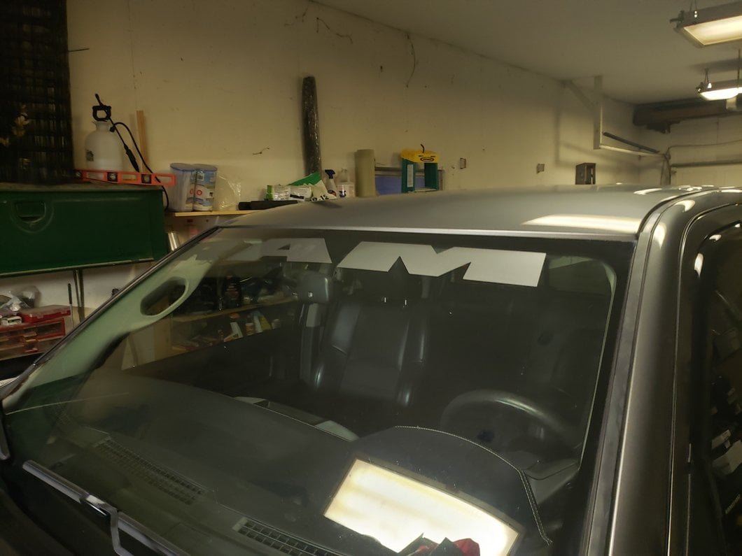 RAM Licensed by RedRock RAM Windshield Banner; Frosted (02-18 RAM 1500)
