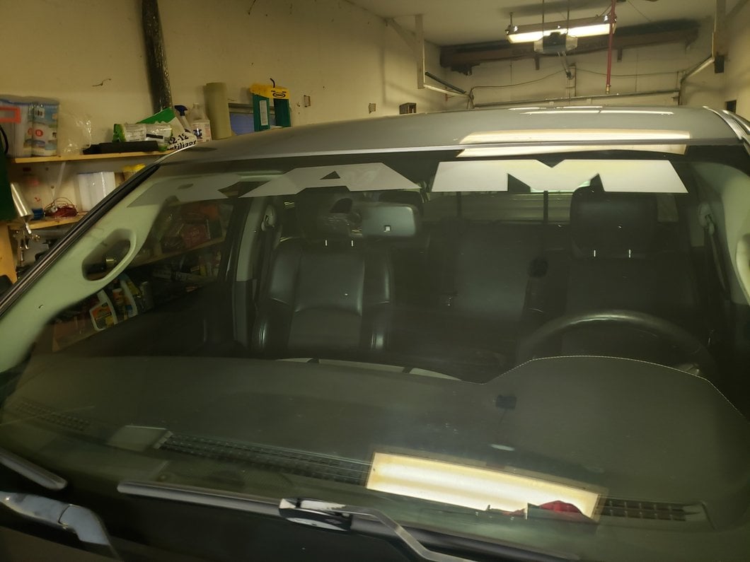 RAM Licensed by RedRock RAM Windshield Banner; Frosted (02-18 RAM 1500)