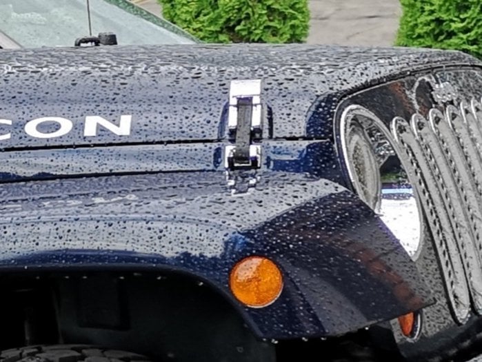 RedRock Hood Catch Kit; Chrome (07-18 Jeep Wrangler JK)