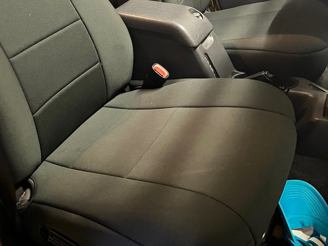 RedRock Custom Fit Front and Rear Seat Covers; Black (03-06 Jeep Wrangler TJ)