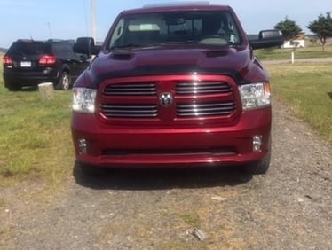 RAM Licensed by RedRock Hood Decal with Logo; Anthracite (09-18 RAM 1500, Excluding Rebel)