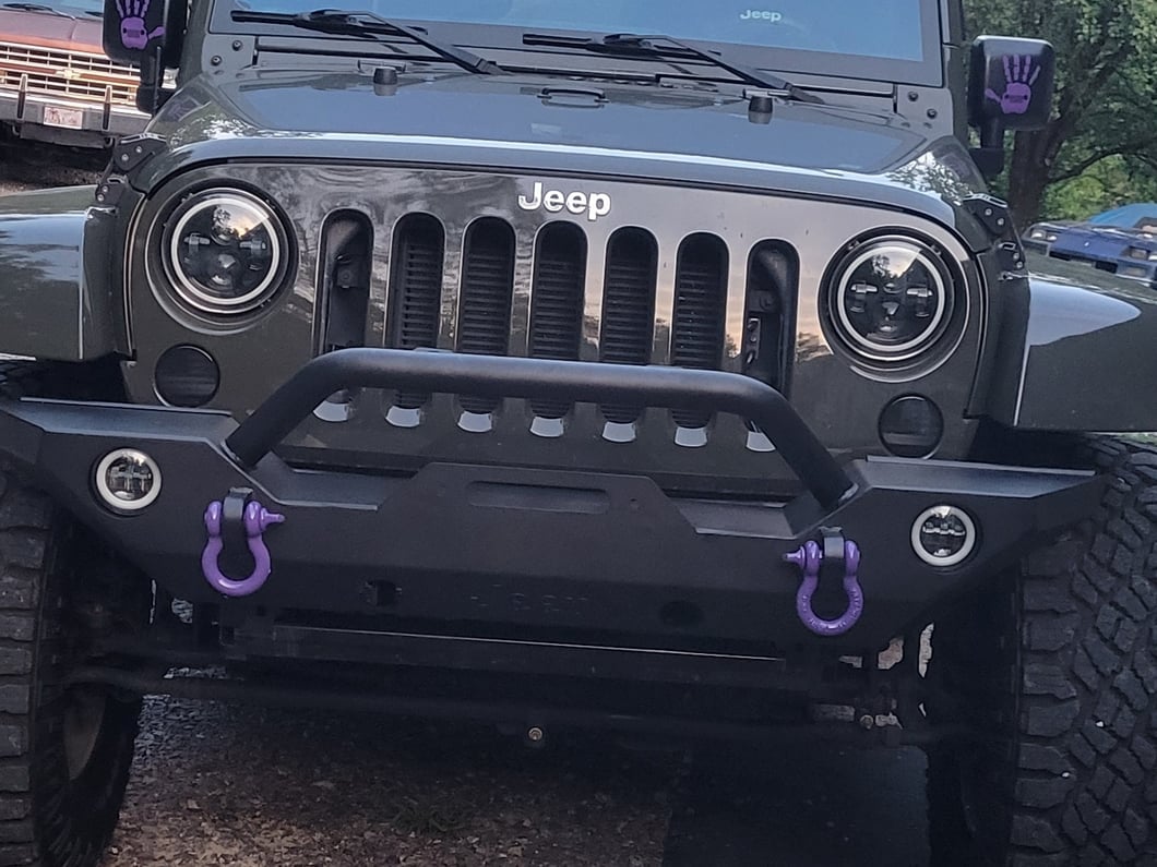 Jeep Licensed by RedRock Trail Force HD Front Bumper with Jeep Logo (07-18 Jeep Wrangler JK)