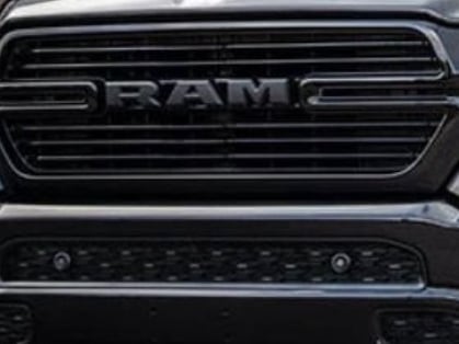 RedRock Rebel Style Upper Replacement Grille with LED DRL; Matte Black (19-24 RAM 1500 w/o Forward Facing Camera)