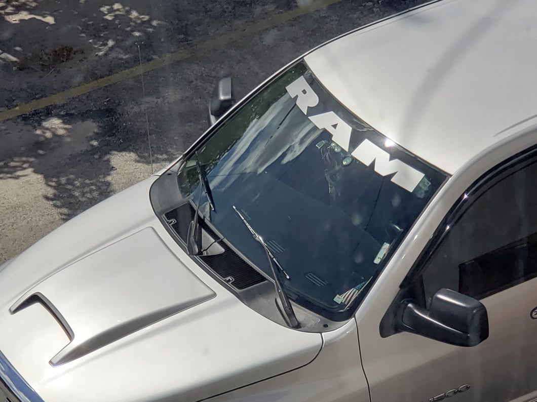 RAM Licensed by RedRock RAM Windshield Banner; Frosted (02-18 RAM 1500)