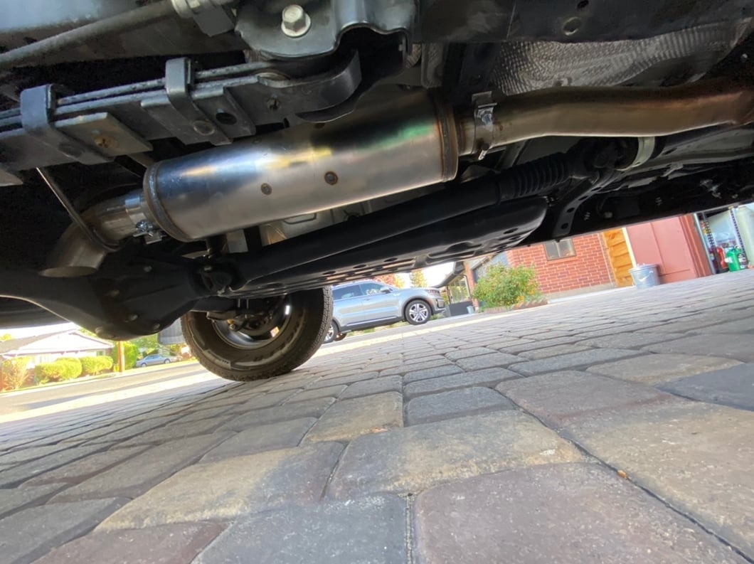 RedRock Stainless Steel Single Exhaust System; Turn Down (16-23 3.5L Tacoma)