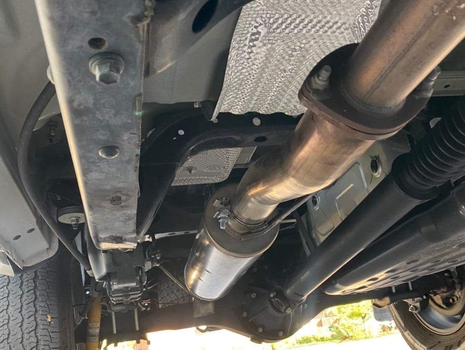 RedRock Stainless Steel Single Exhaust System; Turn Down (16-23 3.5L Tacoma)