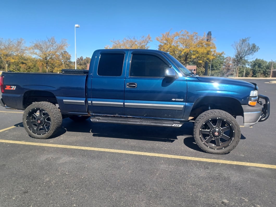 RedRock Window Deflectors; Front and Rear; Smoked (99-06 Silverado 1500 Extended Cab)