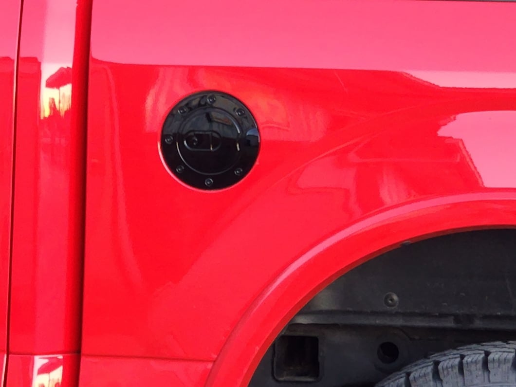 RedRock Fuel Door Cover; Gloss Black (15-20 F-150, Excluding Diesel)
