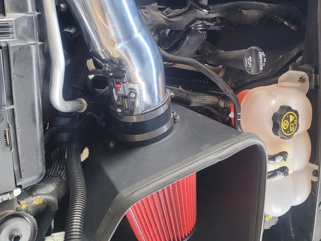 RedRock Cold Air Intake; Polished (19-25 5.3L, 6.2L Silverado 1500)