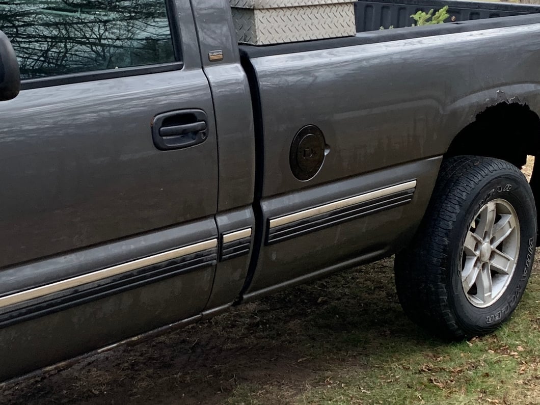 RedRock Fuel Door Cover; Gloss Black (99-06 Silverado 1500 Fleetside)