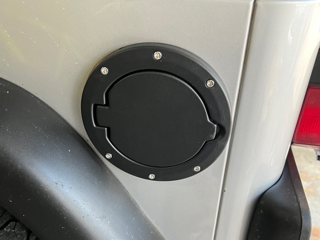 RedRock Fuel Door; Textured Black (97-06 Jeep Wrangler TJ)