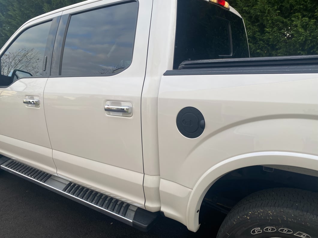 RedRock Fuel Door Cover; Matte Black (15-20 F-150, Excluding Diesel)