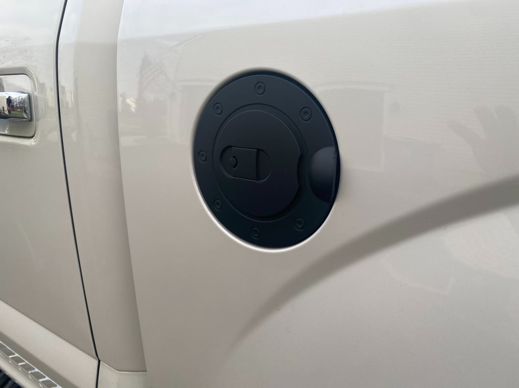 RedRock Fuel Door Cover; Matte Black (15-20 F-150, Excluding Diesel)
