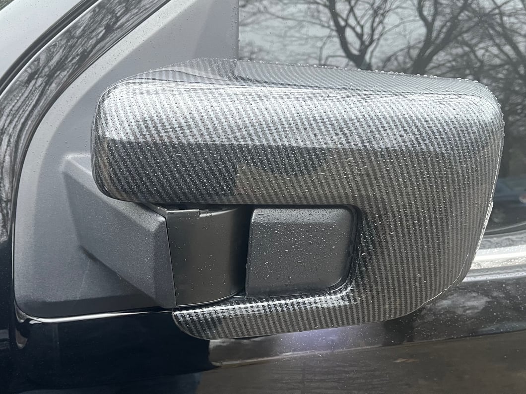RedRock Side View Mirror Trim; Carbon Fiber (21-25 F-150)