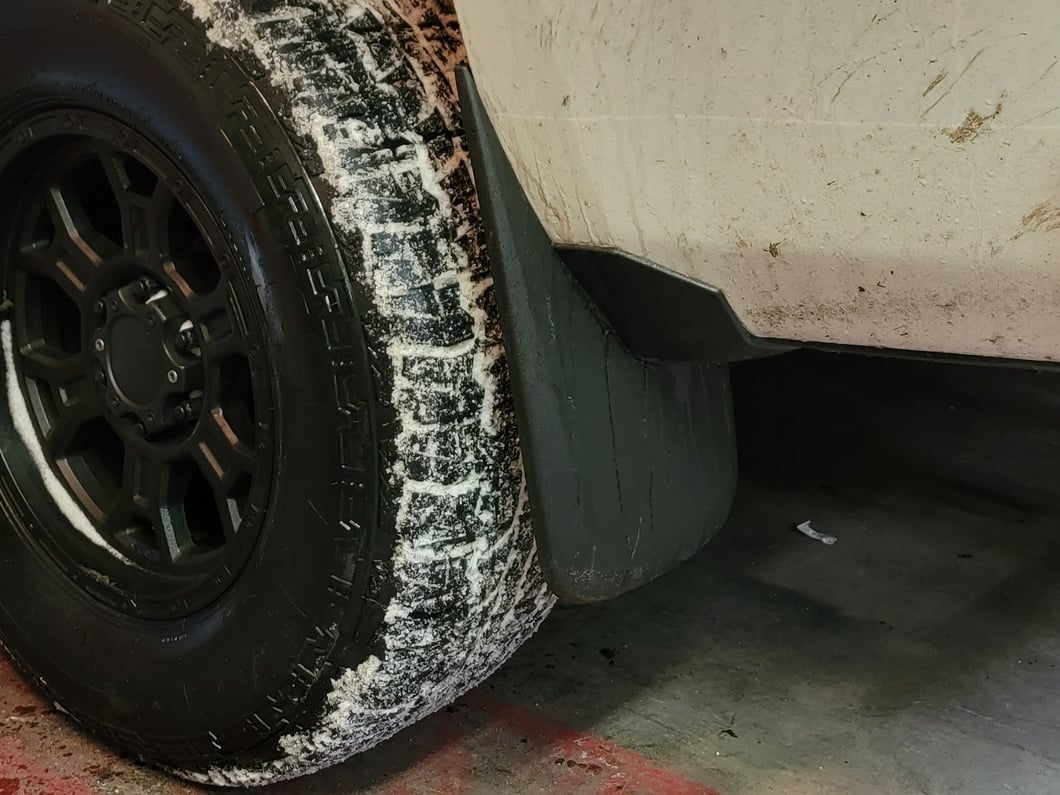 RedRock Mud Flaps; Front and Rear (14-18 Silverado 1500 w/o OE Fender Flares)